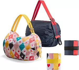 Reusable Foldable Shopping Bag Waterproof Oxford Cloth Grocery Storage Tote - Picture 1 of 4