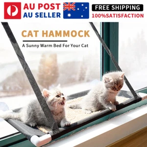Cat Bed Window Hammock Perch Cushion Hanging Shelf Seat Pet Up to 10kg - Picture 1 of 11