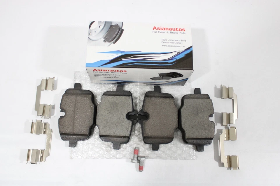 Pastillas de freno traseras de cerámica completa Asianautos con hardware para BMW Alpina B7 2017-2019 Foto 1 de 4