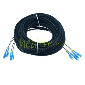 200M Field Outdoor Cable SC-SC UPC 4 Strand 9/125 Single Mode Fiber Patch Cord - Afbeelding 1 van 1