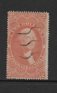 U.S. SCOTT R83c USED FINE - 1863 $2 RED PROBATE OF WILL - FIRST REVENUE (Y) - Picture 1 of 2