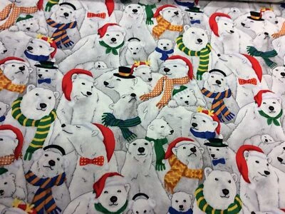 Fabri Quilt - Seasons Greetings - 103-328 - Eisbären - 100% Baumwolle