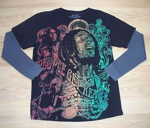 ☆Men's "Rock Icons" Long Sleeve Shirt☆Sz. 38-40☆ - Picture 1 of 3