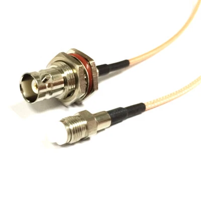 BNC female bulkhead to FME female jack RF cable RG316 15cm for Radio BaoFeng - Image 1 of 3