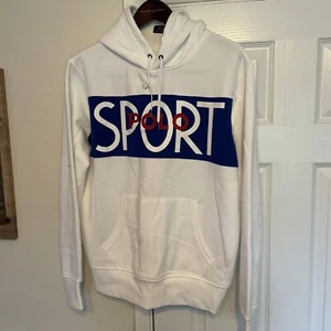 Polo Ralph Lauren Polo Sport White Hoodie Large  - Picture 1 of 5