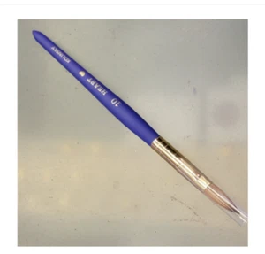 Heart acrylic nail brush kolinsky Blue size 10 - Crimped - Picture 1 of 2