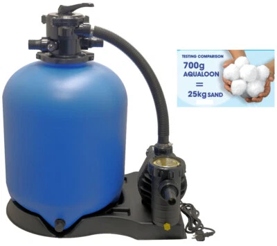 Sandfilteranlage 300 Azuro® Poolfilter 35 m³ deutsche Pumpe Aqua Plus 6 Aqualoon - Bild 1 von 4