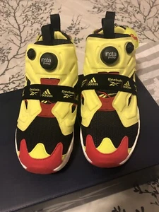 Reebok Classic Instapump Fury Adidas Boost Black Hyper Green FW5305 Men’s Size 6 - Picture 1 of 6