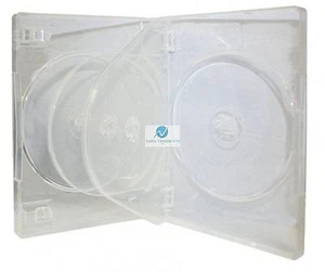 6 Way Clear DVD 26mm Spine Holds 6 Discs Empty New Replacement Case HQ AAA - Picture 1 of 2