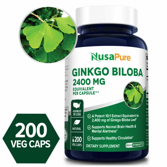 Ginkgo Biloba Extract 2400mg - 200 Capsules