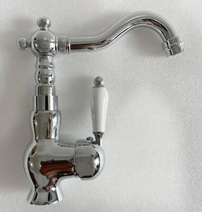 Brass Chrome Basin Taps Mixer Laundry Kitchen Faucet Ceramic Handle 360° WELS - Picture 1 of 11