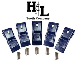 X290, X290SP Hensley Style Bucket Teeth (5 Pack) + Pins by H&L Tooth Company 290 - Picture 1 of 13