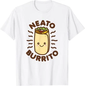 Neato Burrito Lover Cute Kawaii Funny Saying Food Pun T-Shirt Hoodie - Picture 1 of 10