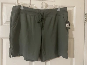 Athletic Works Brand ~ Women's Size 2XL ~ Teal Tundra ~ Bermuda Shorts - Picture 1 of 4