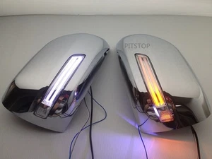 Toyota Land Cruiser PRADO 2012-14 Chrome mirror cover LED turn signal lights-W - Picture 1 of 7