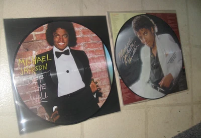 MICHAEL JACKSON PAIR OF (2)NEW/MINT VINTAGE RADIO/PROMO PICTURE DISC LPS - Image 1 of 3