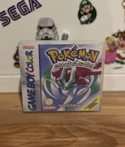 Gameboy Color Pokémon Kristall Edition Original mit Custom Hülle und Anleitung - Bild 1 von 2