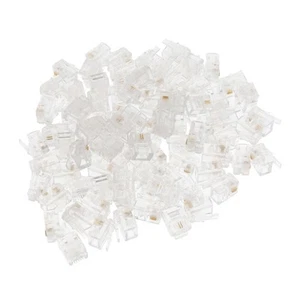 100 pcs rj11 rj-11 6p2c prise modulaire cordon cordon connecteur à sertir - Afbeelding 1 van 7