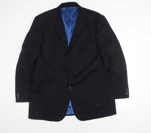 Balmain Men's Blue Striped Blazer Size 44R - Picture 1 of 12