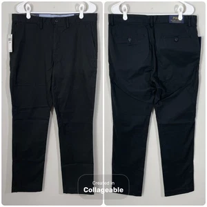 NEU Polo Ralph Lauren Stretch gerade Passform schwarz Baumwolle Twill Chino Herren 34 x 34 - Bild 1 von 9