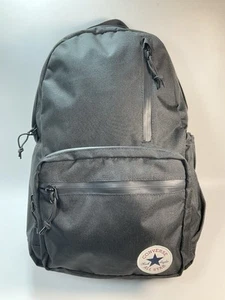 Converse Go Backpack 10015070 #134134 Black Multi Pocket School Laptop Section - Imagen 1 de 9