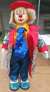 Design Impressionen musikalisch beweglicher Vintage Clown mit Porzellangesicht, Händen, Füßen - Bild 1 von 7