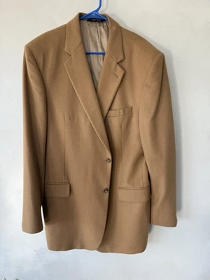 Jos A Bank Sport Coat Mens 46L 46 Long 100% Cashmere Light Brown Tan - Image 1 of 4