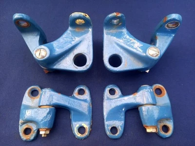 Juego completo de bisagras de puerta delantera montaje espejo Land Rover serie militar 2, 2a y FC 2b Foto 1 de 4