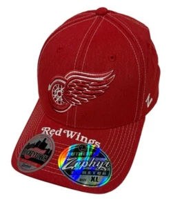 Zephyr NHL Detroit Red Wings RARE “Closer” Curved Bill Stretch Fit Hat BRAND NWT - Picture 1 of 6