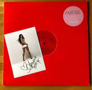 Amerie 1 Thing 12" Vinyl Record + Touch Me CD + Photo Autographed with Flyer - Picture 1 of 12