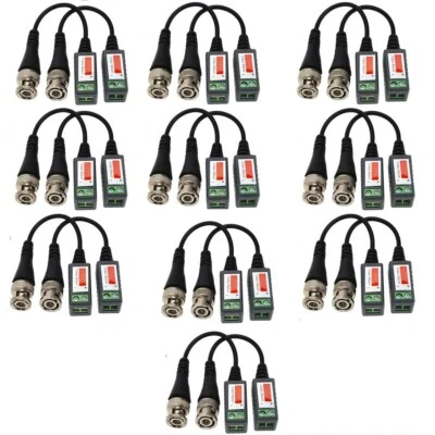 20 Pcs CCTV Camera Passive Video Balun BNC Connector Coaxial Cable Adapter USA - Image 1 of 4