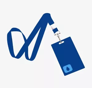 Severance Lumon Industries Keycard ID Badge Blue PVC Card Lanyard Cosplay - Picture 1 of 2