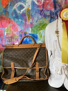 Vintage Louis Vuitton Tasche Jagdtasche Gepäck Tragetasche Koffer Keepall Designer LV - Bild 1 von 9