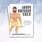 Personalised Scratch off Cheeky Card, Birthday Sexy Man Funny, Gay naughty