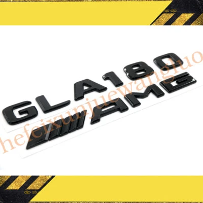 JUEGO PEGATINAS EMBLEMAS INSIGNIAS AMG GLA180 BRILLO/NEGRO PARA MERCEDES BENZ GLA X156 Foto 1 de 4