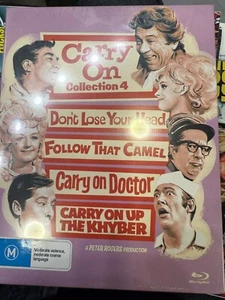 The Carry On Collection 4 Blu ray Set In Stock UK Shipped Region B - Picture 1 of 2