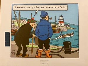 TINTIN EXTRAIT DE L ILE NOIRE 5 GRAVURES - Imagen 1 de 5