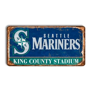 Metal sign Seattle Mariners vintage Seattle Mariners home stadium sign Mariners - Picture 1 of 5