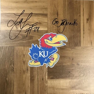 LAGERALD VICK KANSAS JAYHAWKS BASKETBALL SIGNED 12x12 FLOORBOARD AUTOGRAPHED COA - Picture 1 of 1