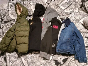 5 Boys Jackets Sz5 Cat&Jack, US Polo, NBA, Osh Kosh Bjosh jean, Cozy Puffer - Picture 1 of 15