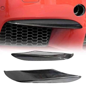 Fit For BMW M6 F06 F12 F13 Carbon Fiber Front Bumper Lip Upper Splitter Canards - Picture 1 of 8