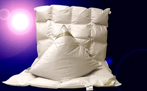 Set leichte Ganzjahresdecke Daunendecke Bettdecke 4x6 155x220 + Kissen 80x80 - Bild 1 von 6