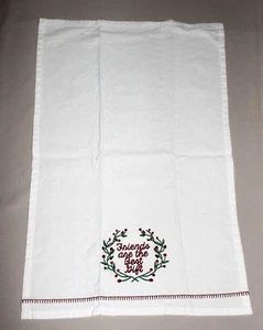 "Toalla de cocina de algodón Emb de colección Park Designs Friends Are The Best Gift 17"" x 26""" - Imagen 1 de 8