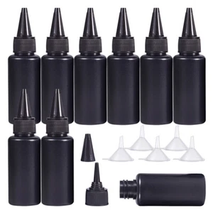 1Set 30 Pcs 30ml Black Plastic Squeeze Dispensing Bottles UV Glue Bottles - Picture 1 of 7