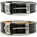 Quality Men's Real Leather Belt 1.5" Wide All Sizes by Milano up to 48 (BK/BN)