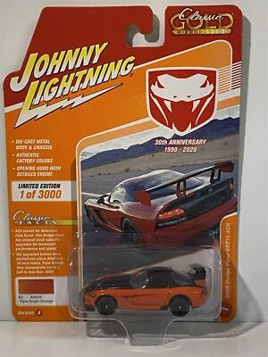 2008 Dodge Viper SRT10 Acr Arancione Brillante Johnny Lightning 1:64 JLCG021A - Immagine 1 di 4