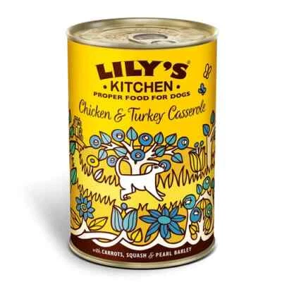 Hund Nassfutter - Huhn & Truthahn Auflauf - Lily’s Kitchen - 6 x 400g - Bild 1 von 4