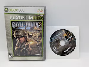 Call of Duty 3 Platinum Hits W/Bonus Disc (Xbox 360, 2008) VERY GOOD W/MANUAL! - Picture 1 of 6