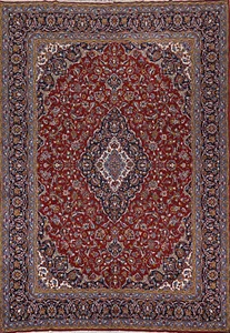 Traditioneller Stil rot 10x13 Fuß türkischer Teppich elegante Teppiche - Bild 1 von 18