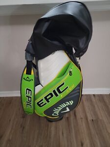 Callaway Epic Flash Staff Golf Bag Black Green White Yellow 6 Way Divide